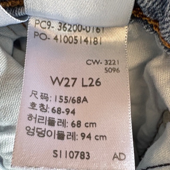 Levi’s 501 Jeans Size W27 L26 Button-fly - Picture 4 of 10